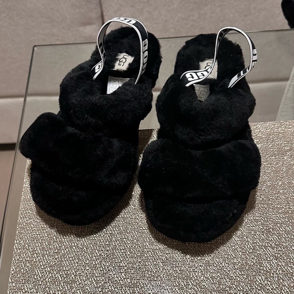 ✨UGG Oh Yeah Slingback Slippers- BLACK